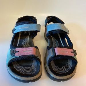 Ecco pastel colored sandals size 35